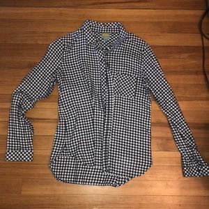 White and blue shirt